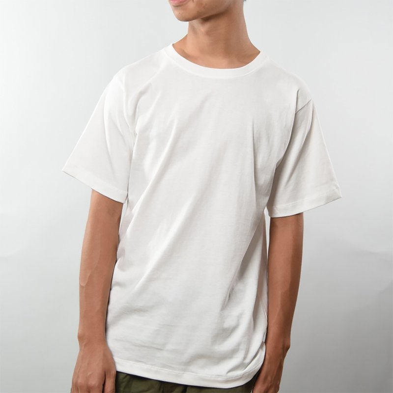 Plain white t-shirt - Men's T-Shirts & Tops - Cotton & Hemp White