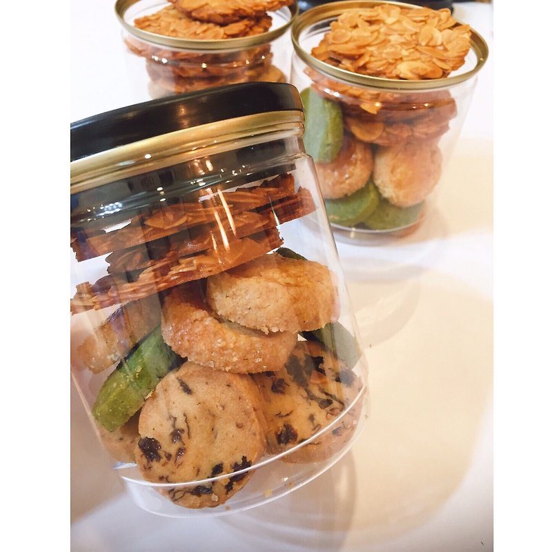 [Leian French French dessert] a meet - a comprehensive hand biscuit jar # wine stain grapes # # # Shizuoka matcha hazelnut shortbread # French thick tiles - Handmade Cookies - Fresh Ingredients Yellow