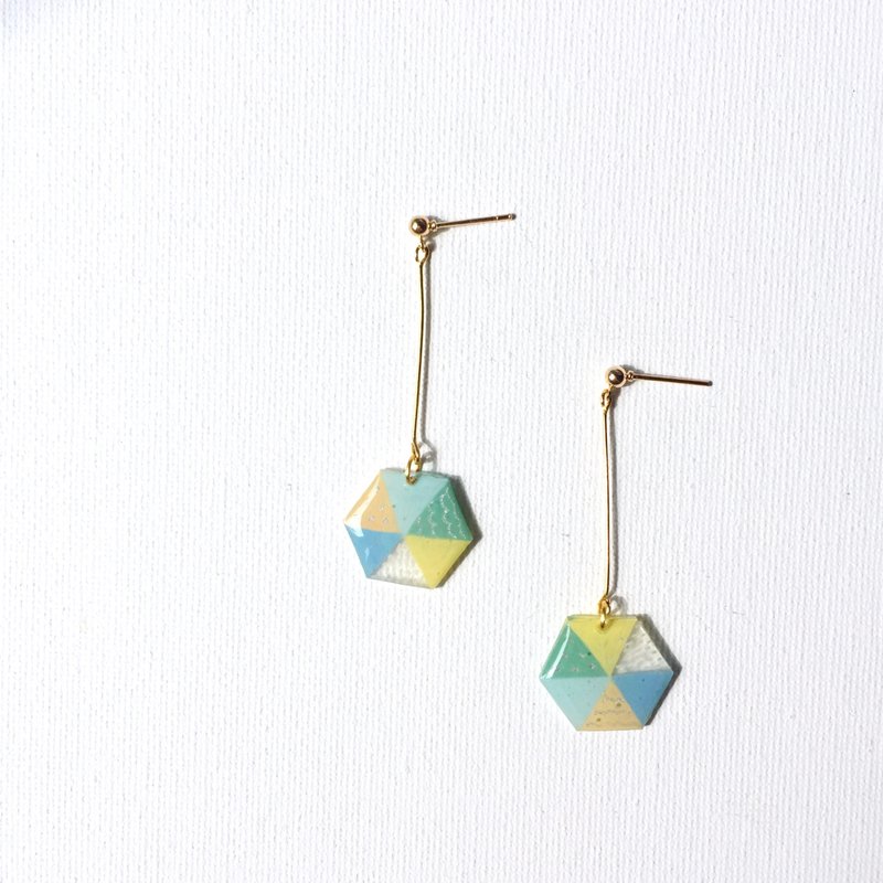 小傘雨天風景夾式/式耳環 - 耳環/耳夾/耳骨夾 - 樹脂 透明