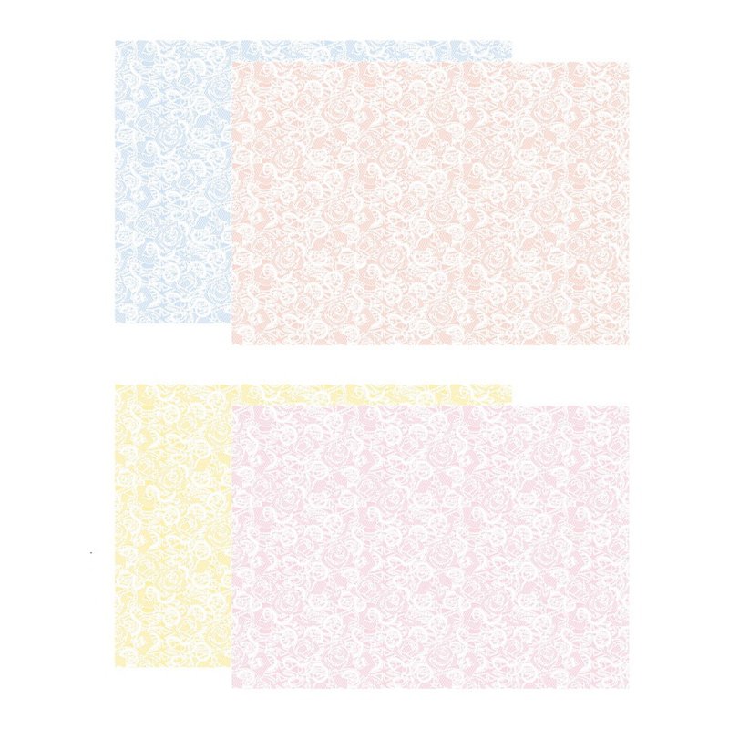 Lace Spring 50 sheets A4 Double Sided design paper (soranhan haru) - วัสดุห่อของขวัญ - กระดาษ 