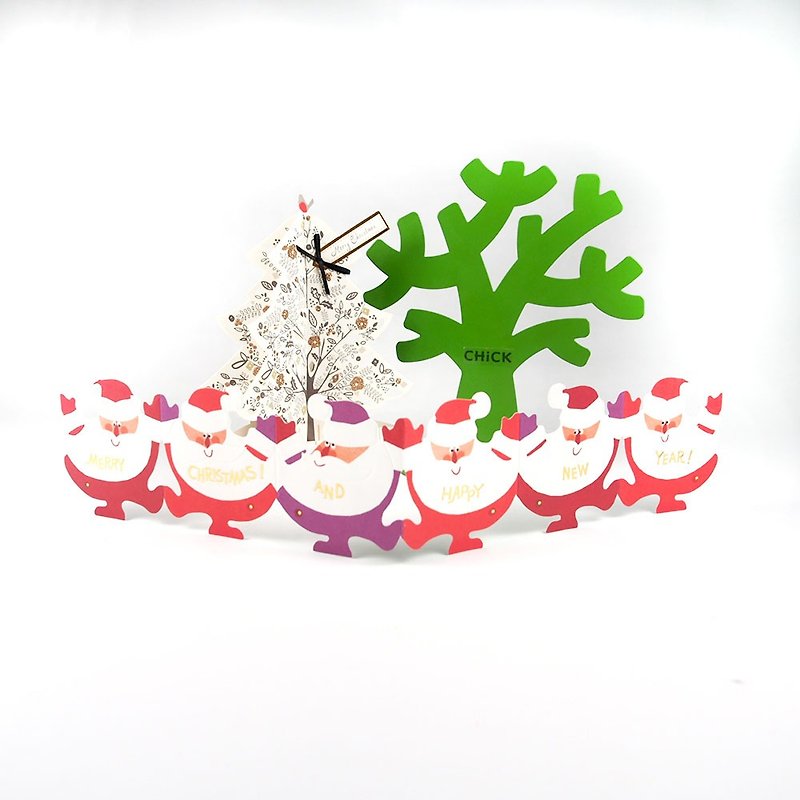 Dancing Santa Claus Christmas Card [Hallmark-JP Card Christmas Series] - การ์ด/โปสการ์ด - กระดาษ หลากหลายสี