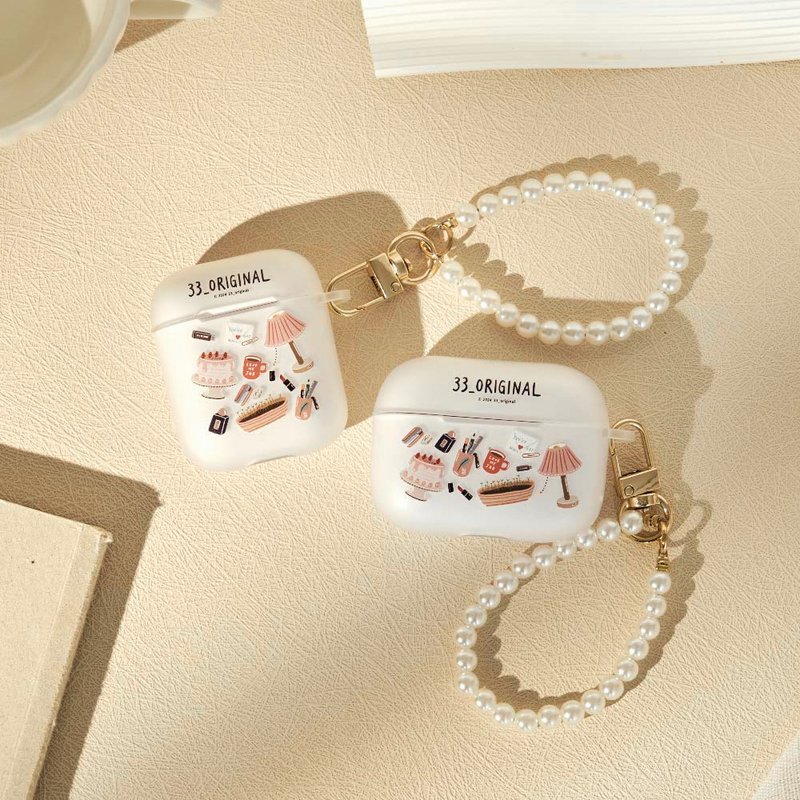 33 original March Good Day Mist Series AirPods Protective Case - ที่เก็บหูฟัง - พลาสติก สีใส