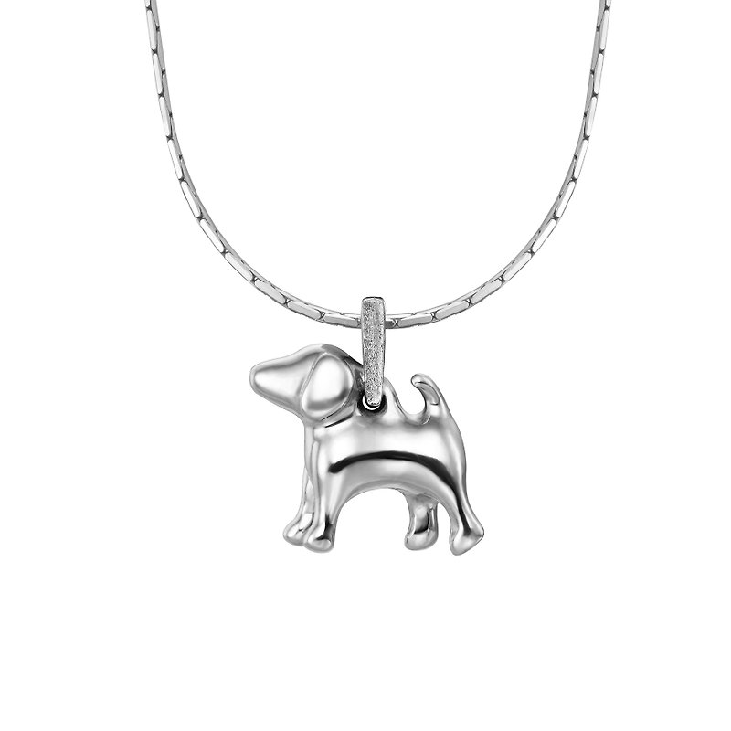 925 Silver pendant | Puppy philosophy- Aao - Necklaces - Silver Silver