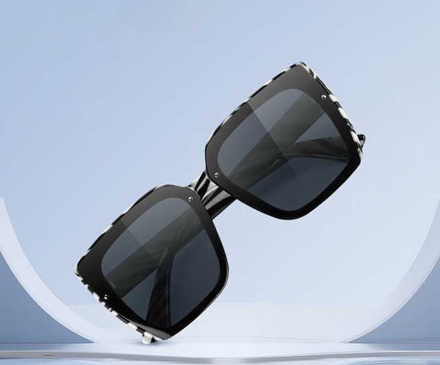 送料無料】Weishang 新しい偏光レディースサングラスゼブラパターン