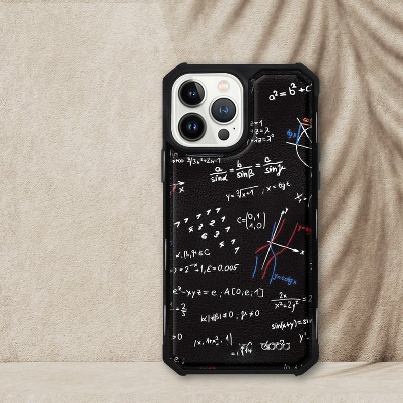 iPhone 13全系列軍規防摔皮革磁吸手機殼-隨堂考(黑殼) - 手機殼/手機套 - 其他材質 多色