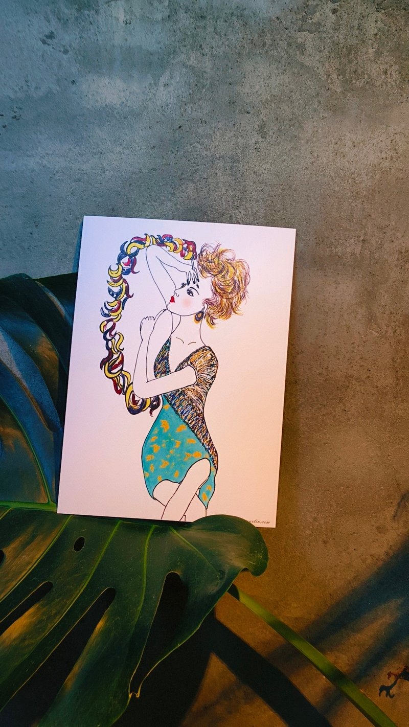 掛畫/裝飾畫/海報/裝飾畫片/居家佈置/手繪/Wall decor - 海報/掛畫/掛布 - 紙 白色