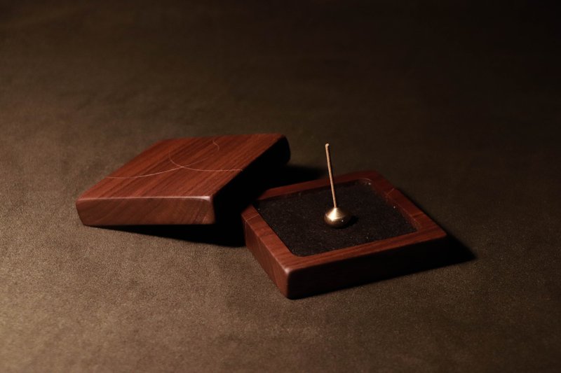 [Yinshan Inlaid Incense Coil Holder] Incense | Incense Sticks| Incense Coil | Black Walnut | Maple | Fireproof - Fragrances - Wood Brown