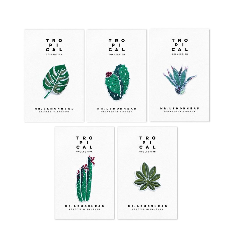 STICKER PATCH Tropical Collection cactus - Badges & Pins - Thread Multicolor