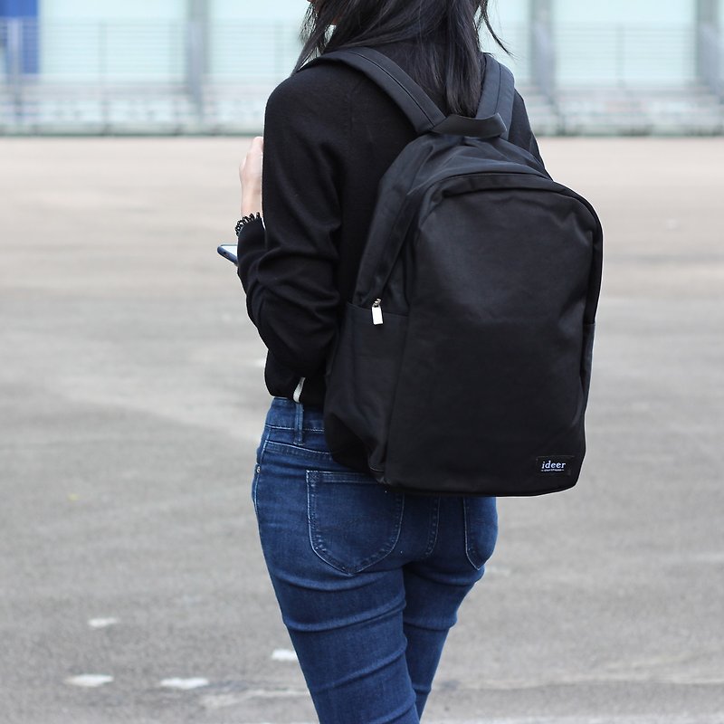 Multi-color water-repellent nylon ultra-light backpack notebook computer backpack computer bag travel bag - Backpacks - Other Materials Black