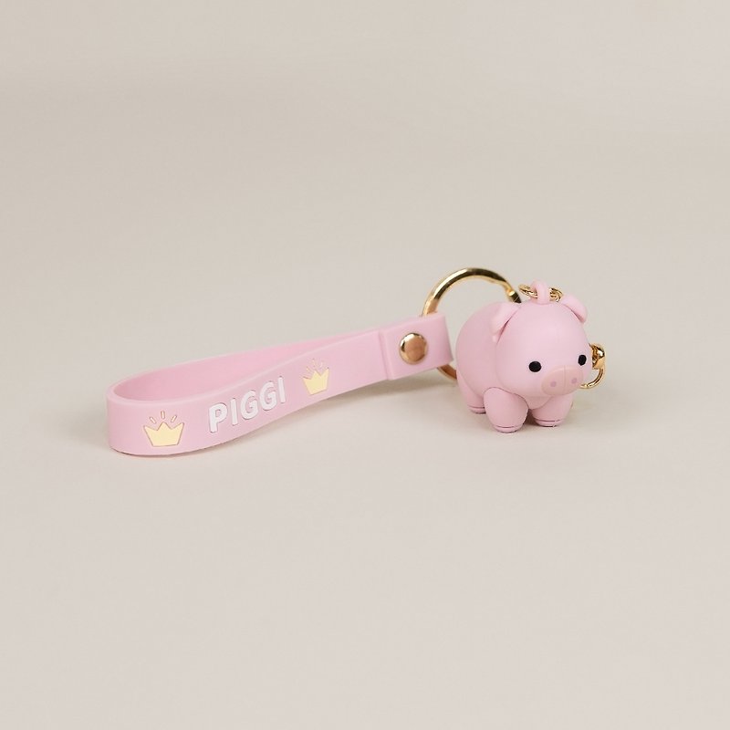 Bellzi | Piggi Figure Keychain - Keychains - Silicone Pink