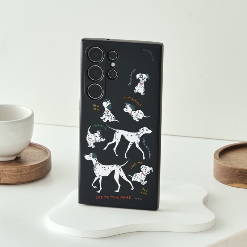 Disney Cats And Dogs-101忠狗款散步亂花純色矽膠SAMSUNG手機殼 - 手機殼/手機套 - 塑膠 多色