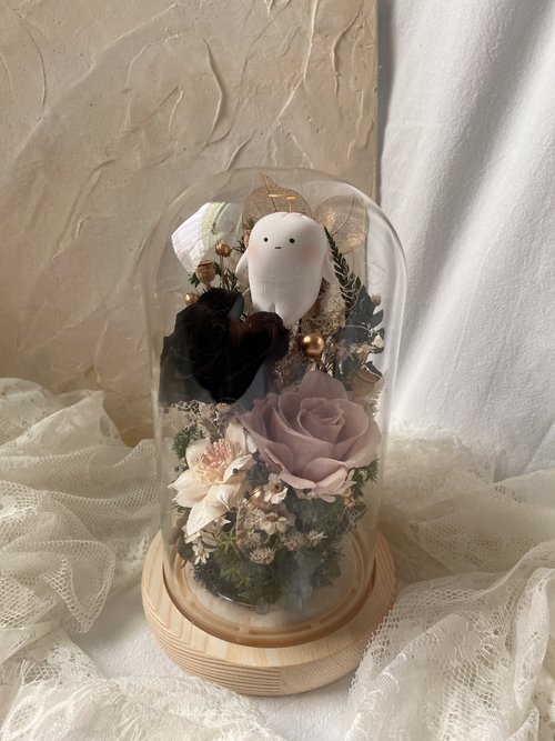 妖精と花のガラス製置物 500x0.jpg
