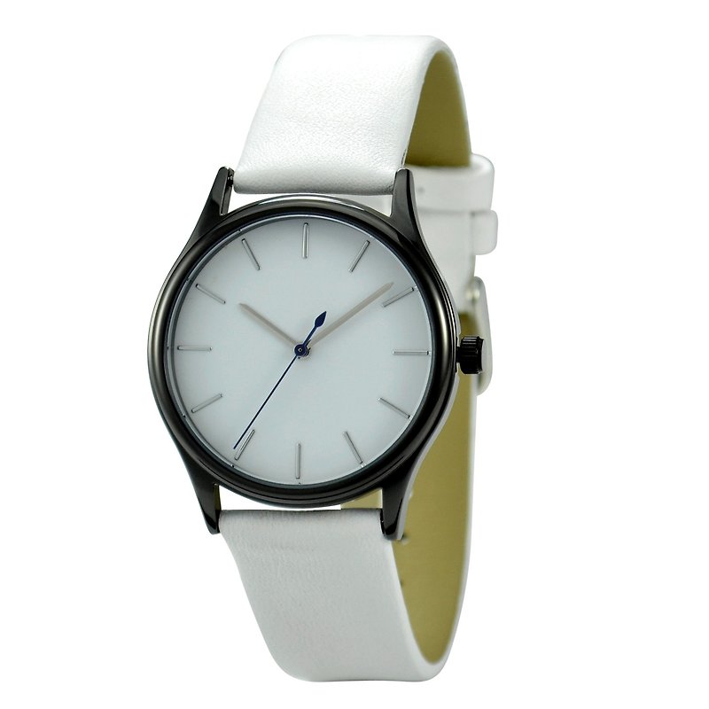 White Watch Black Case I Men's Watch I Ladies Watch I Free shipping worldwide - Women's Watches - Other Metals White