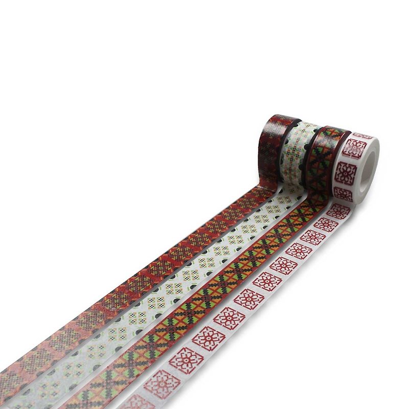 Washi Tape-Embroidery Towel - มาสกิ้งเทป - กระดาษ 