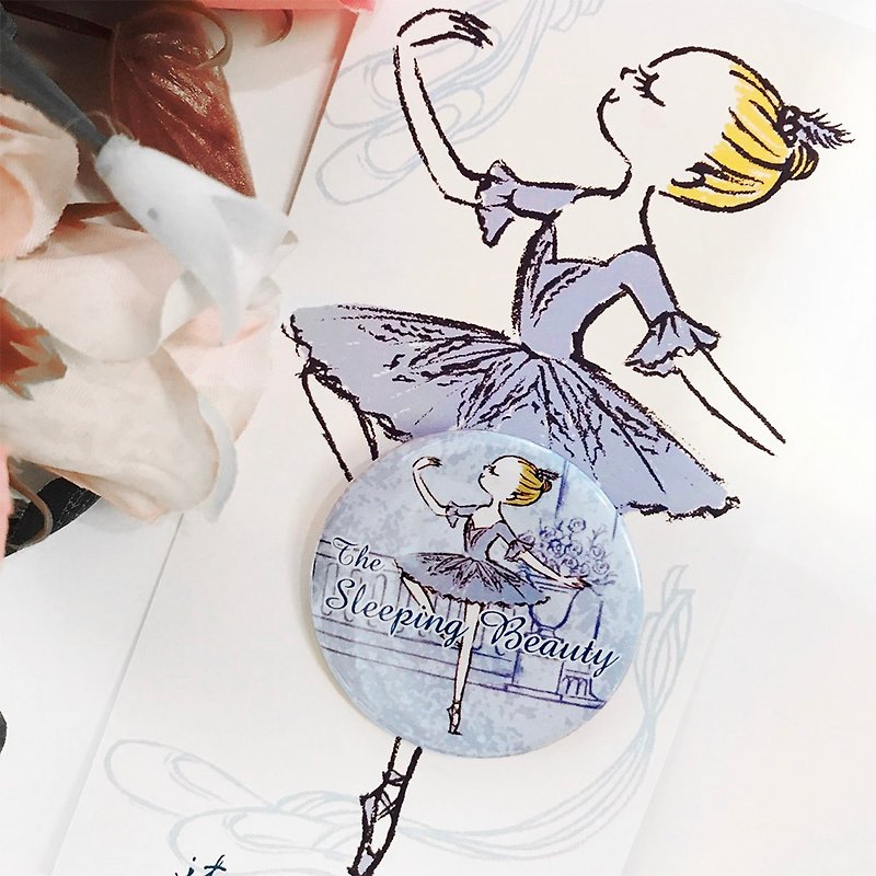 Ichinko Ballet | Sleeping Beauty Bluebird Badge - Badges & Pins - Plastic Blue