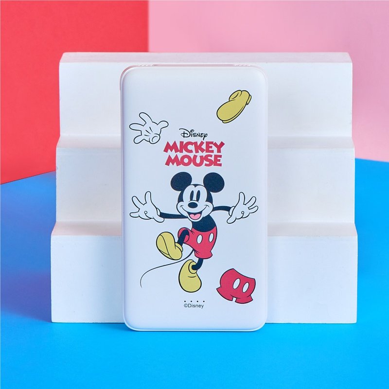 Disney經典-米奇款經典服裝雙線快充10000mAh行動電源 - 行動電源/充電線 - 塑膠 多色