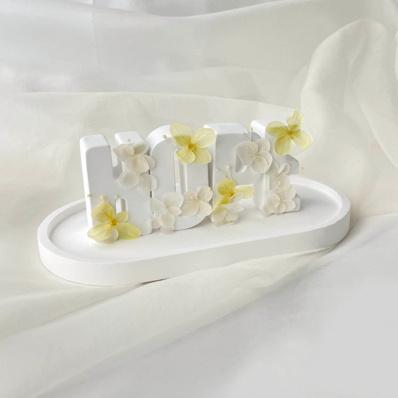 [Text Teaser] Gypsum Fragrance Stone Stone Letter Hope Yellow Fragrance Brick [Dianhua Coupon] - Fragrances - Other Materials Yellow