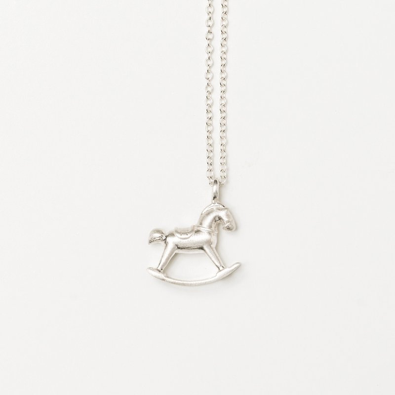 Classic Rocking Horse Necklace - Necklaces - Sterling Silver Silver