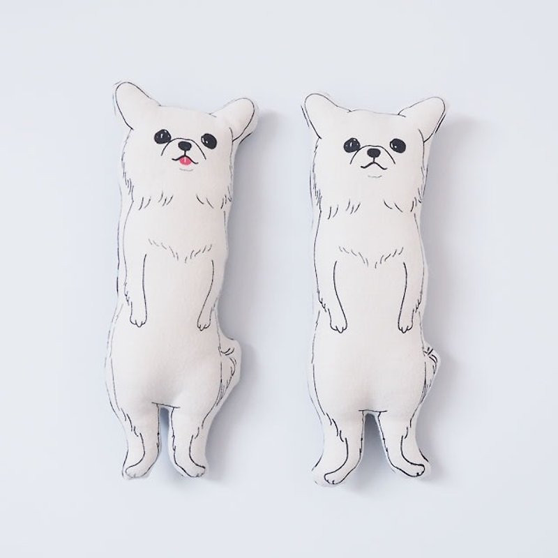 Chihuahua White Nuigurumi - Stuffed Dolls & Figurines - Cotton & Hemp White