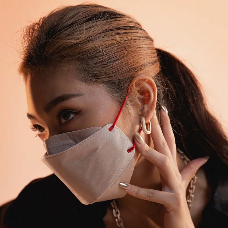 NCIMaskStudio4D韓国式メディカルマスク【ハーフシュガーミルクティー】 - マスク - サステナブル素材 