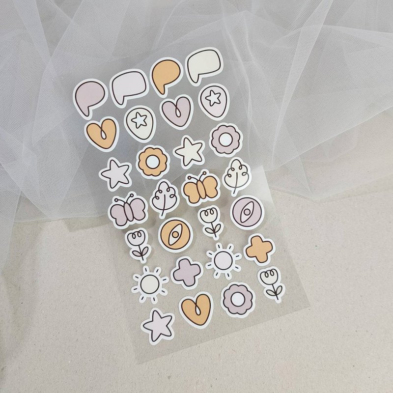 Ins style love hot stamping stickers for cloth | Waterproof printing - สติกเกอร์ - วัสดุกันนำ้ หลากหลายสี