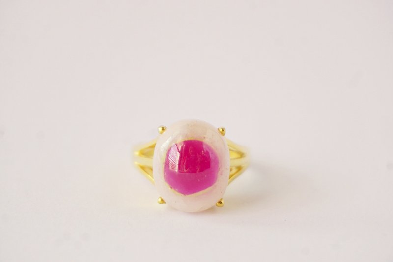 Natural Ruby 17.5 Cts Ring Sterling Silver 925 Size 9 US. - 戒指 - 純銀 紅色