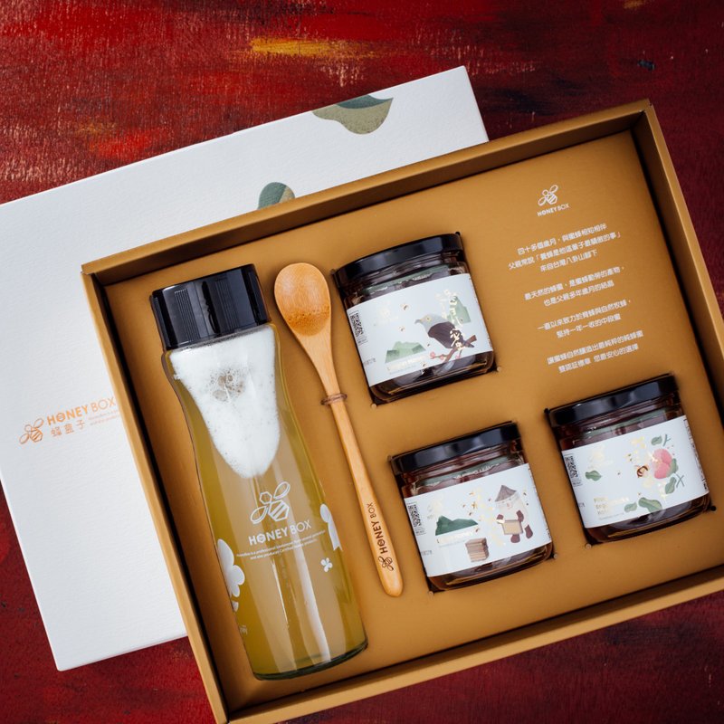 [Changhua Top Ten Gold Awards] My own honey tea and my own golden ratio gift box set - Honey & Brown Sugar - Glass 