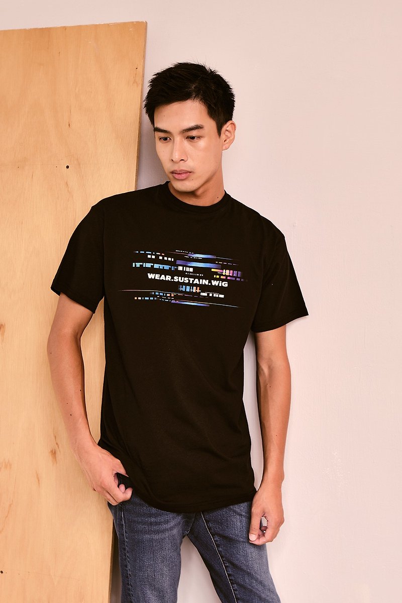 WiG Diff. Dimension Oversize Tshirt for Male - Men's T-Shirts & Tops - Cotton & Hemp Black