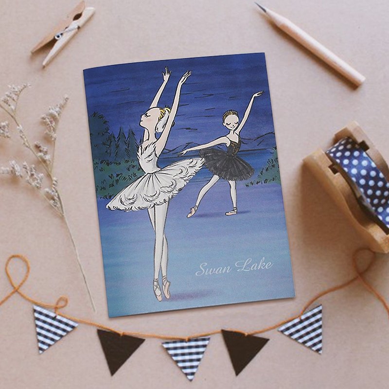 Yizhike Ballet | Swan Lake A5 Notebook / Notebook - สมุดบันทึก/สมุดปฏิทิน - กระดาษ สีน้ำเงิน