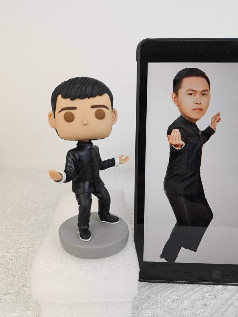 【客製化3D人像公仔】訂製手工Funko Pop男生朋友老公生日禮物 - 公仔/玩偶 - 黏土 多色