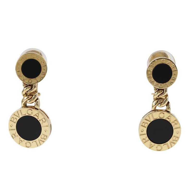 【日本直送】ブルガリ BVLGARI ブルガリブルガリ イヤリング K18YG × オニキス 約16.3g レディース【中古】 - 耳環/耳夾/耳骨夾 - 貴金屬 金色