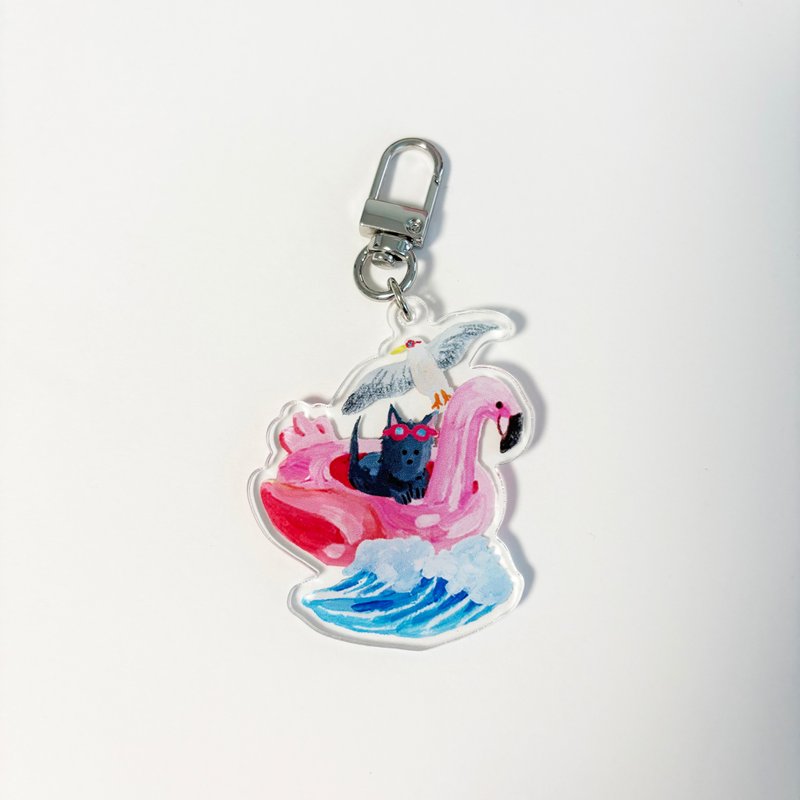 Summer of the black puppy, Imja  keychains - ที่ห้อยกุญแจ - อะคริลิค สึชมพู