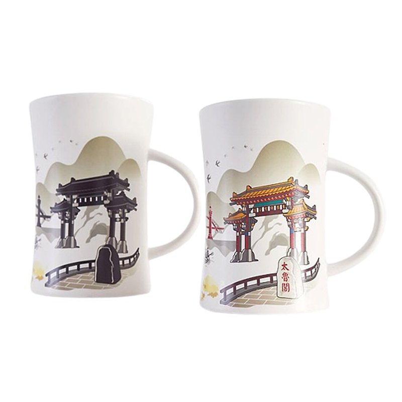 Color-changing cup│Hualien Whirling Waves Quodis Arcana - Mugs - Pottery White