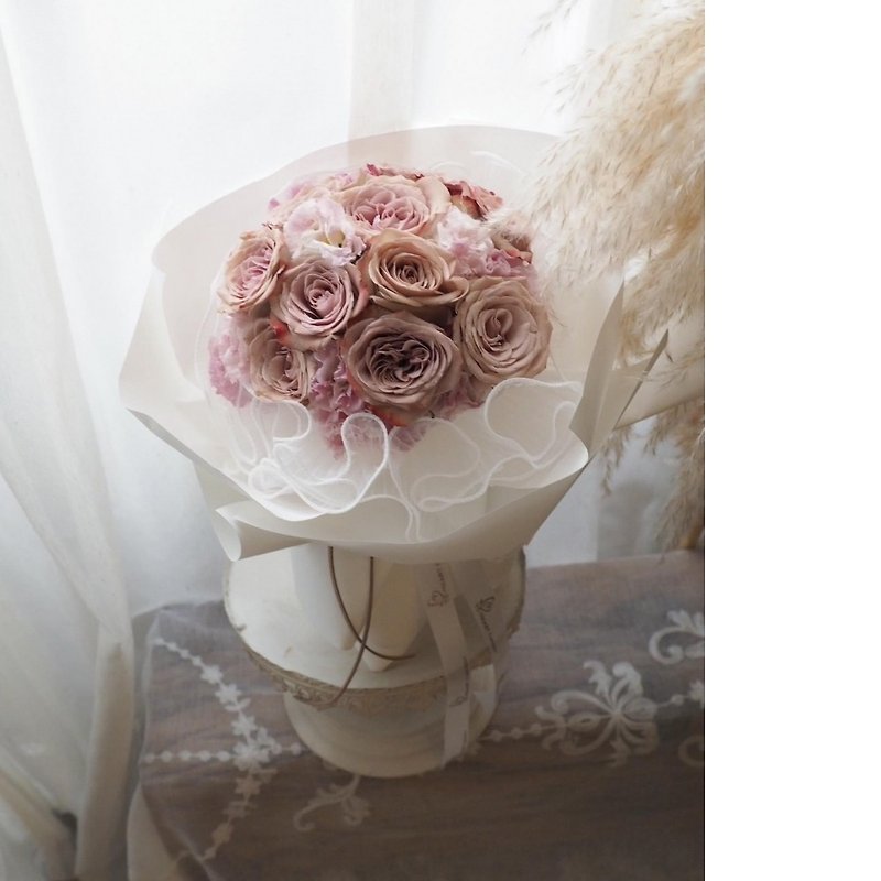 Valentine's Day bouquet of 9 roses (flowers, everlasting style) - Dried Flowers & Bouquets - Plants & Flowers 