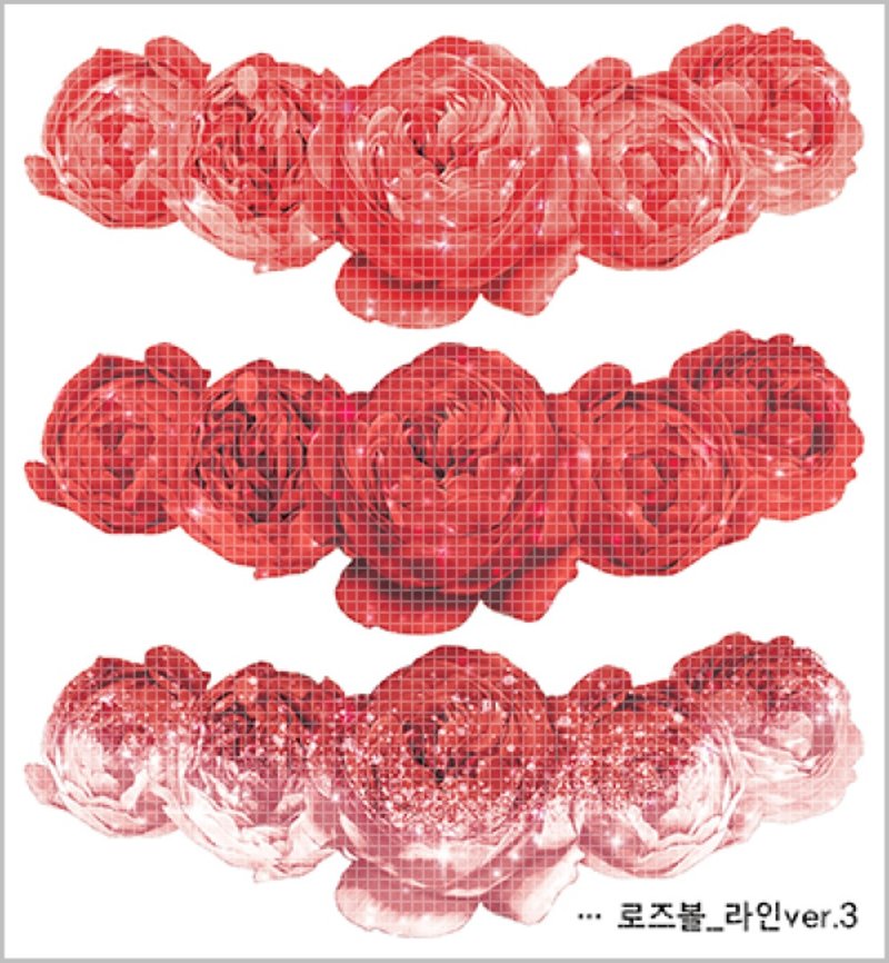 Rose Fondue Line 7types (blackraccoon) Vintage collage design paper sticker - 貼紙 - 紙 多色