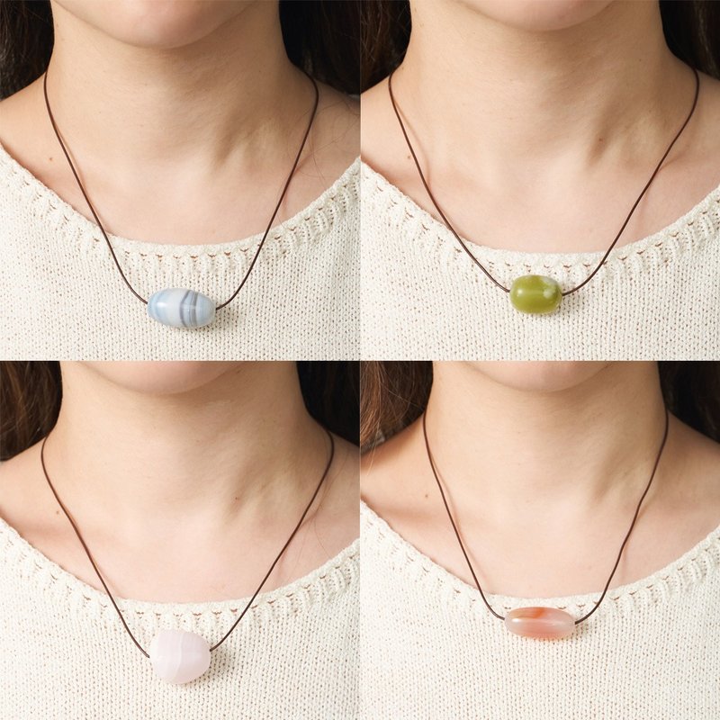 Gin Necklace - Natural Gemstone Necklace for Success, Prosperity, and Love - 項鍊 - 水晶 