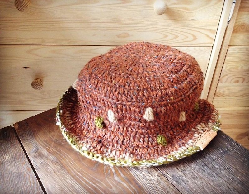 [] Endorphin pure wool knit hat - หมวก - ขนแกะ สีส้ม