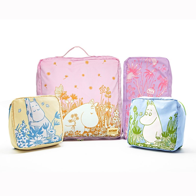 Moomin X Vovarova 4 in 1 Travel Packing Cube Set - Toiletry Bags & Pouches - Polyester 