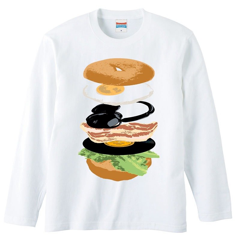 ロングスリーブTシャツ / Delicious - Tシャツ メンズ - コットン・麻 ホワイト