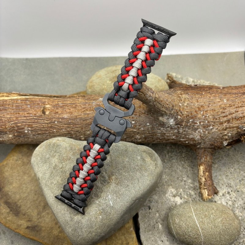 傘繩手作 客製化 傘繩錶帶 Apple Watch, G-Shock, Garmin 山龍神 - 錶帶 - 尼龍 