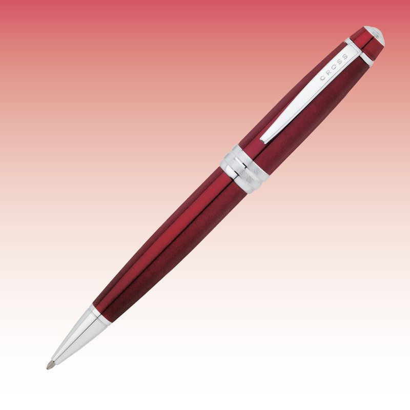 CROSS Bailey貝禮系列紅亮漆原子筆免費刻字  (原廠正貨) - 原子筆/中性筆 - 其他金屬 紅色