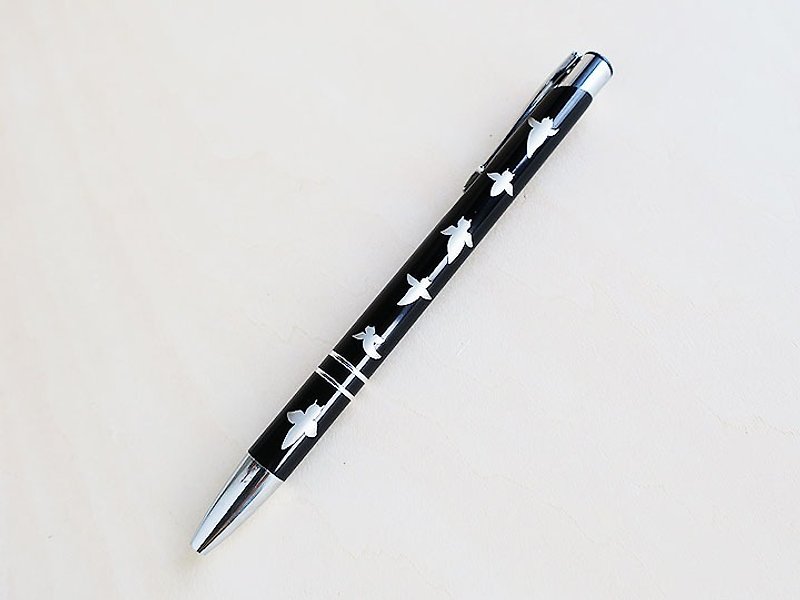クリオネだらけの ボールペン　ブラック　Gift wrapping Christmas Gift - その他のペン - その他の素材 ブラック