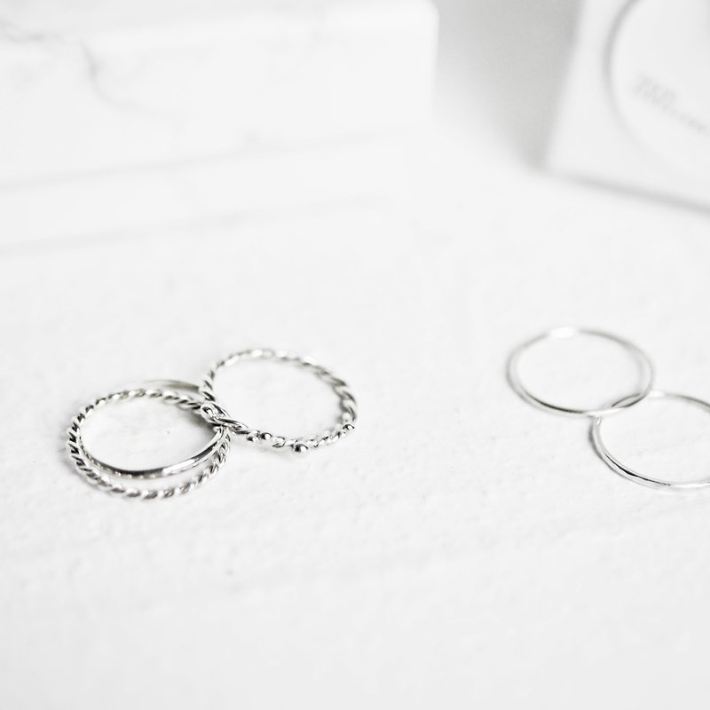 Goody Bag-LITTLE GARDEN RING+CLASSIC RING - General Rings - Sterling Silver 