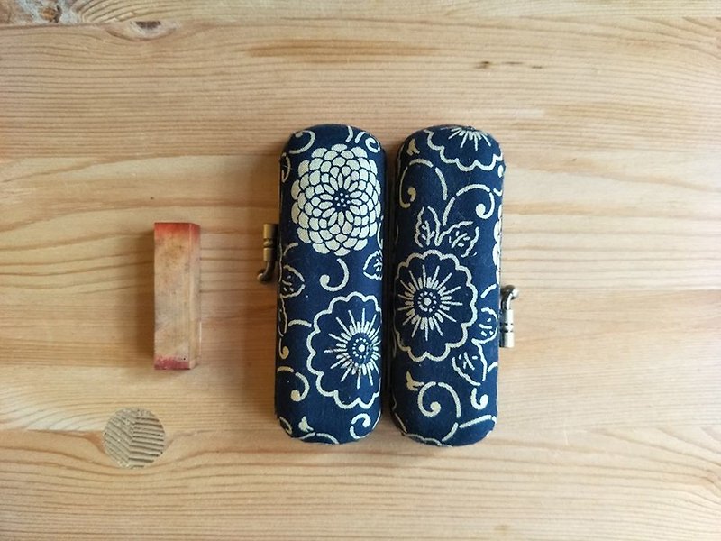Handmade gadgets ∣ Mouth gold seal box ∣ Wenqing retro style ∣ Single chapter box - Stamps & Stamp Pads - Cotton & Hemp 
