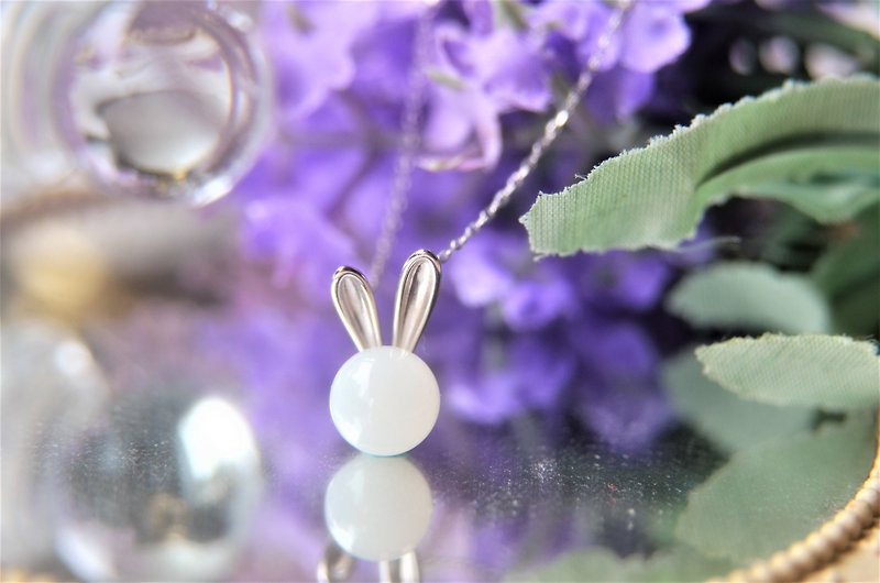 The baby bunny is here! - 925 Silver breast milk jewelry necklace - Necklaces - Silver Gold