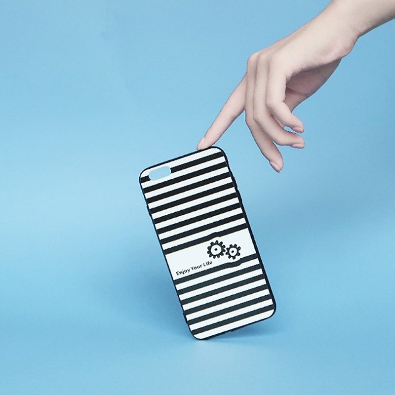 Black White Striped Zebra iPhone Case for i7,i7plus,i8,i8plus,iX gift - เคส/ซองมือถือ - พลาสติก ขาว