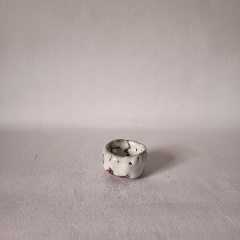 志野釉小杯質感手作 - 茶壺/茶杯/茶具 - 陶 多色