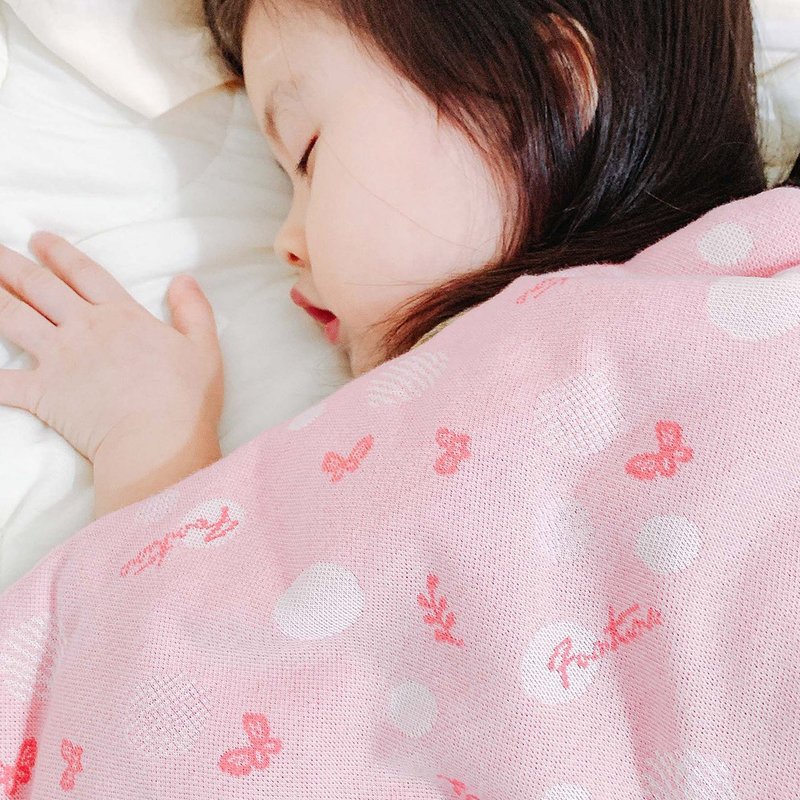 UMORFIL膠原蛋白珊瑚絨童被/兒童被/蓋毯/嬰兒被72X120cm-拼接粉 - 棉被/毛毯 - 棉．麻 粉紅色