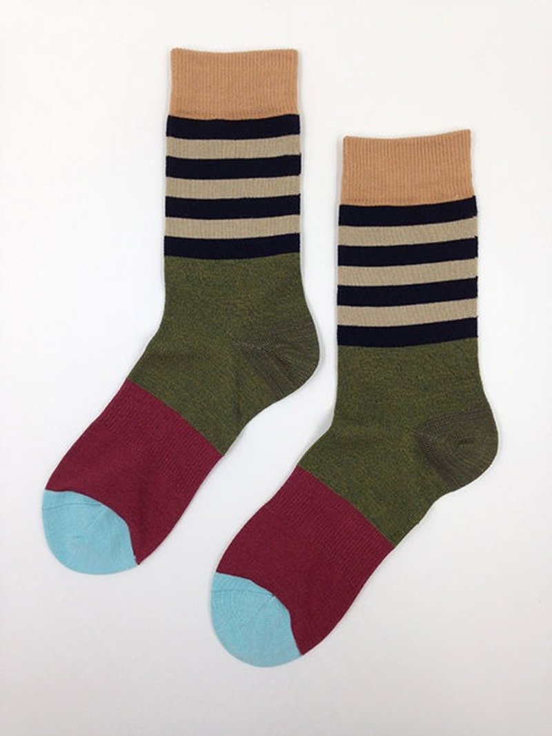 GillianSun Socks Collection【HOT 熱銷款】032BW - 襪子 - 聚酯纖維 綠色