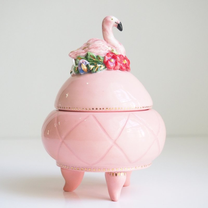 火烈鳥飾物盒 - 擺飾/家飾品 - 瓷 粉紅色